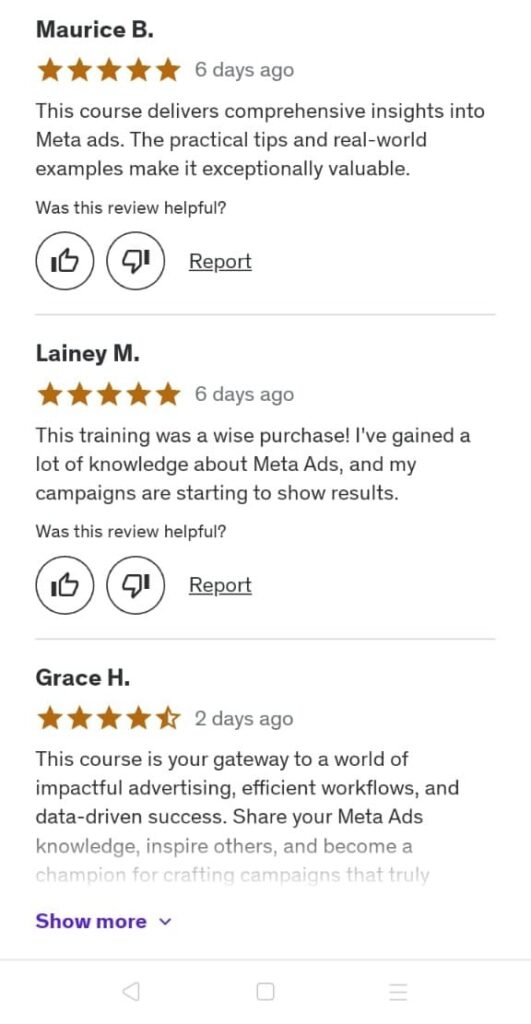 Stduent review